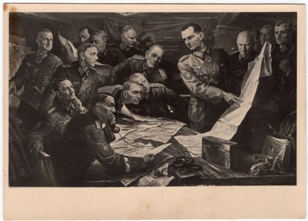 Original WW2 German Postcard - Vor der Schlacht, Gisbert Palmie