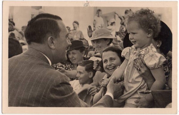 Original WW2 German Postcard - Adolf Hitler with child