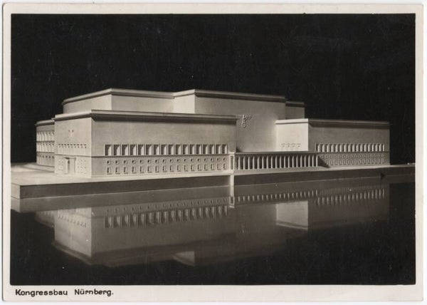 Original WW2 German Postcard - Kongressbau Nürnberg Reichsparteitage (1938)