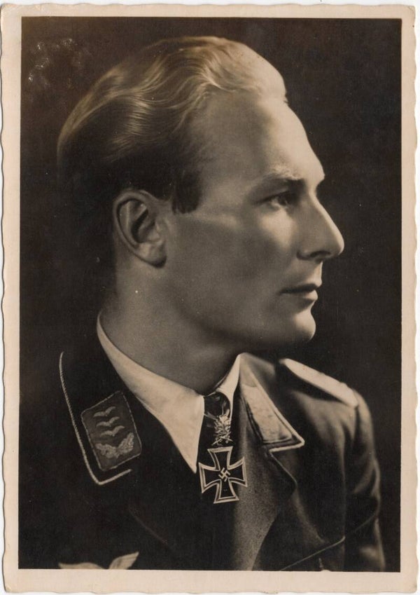 Original WW2 German Postcard - Luftwaffe Ritterkreuzträger Major Baumbach