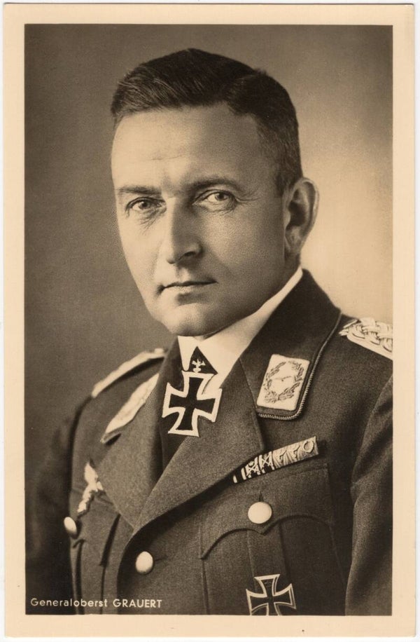 Original WW2 German Postcard - Luftwaffe Knights Cross wearer Generaloberst Grauert