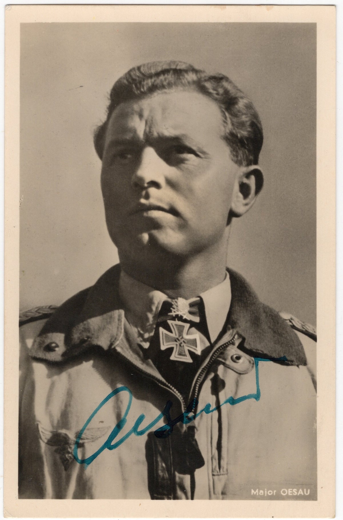 Original WW2 German Postcard - Signed Postcard Luftwaffe Knights Cross ...