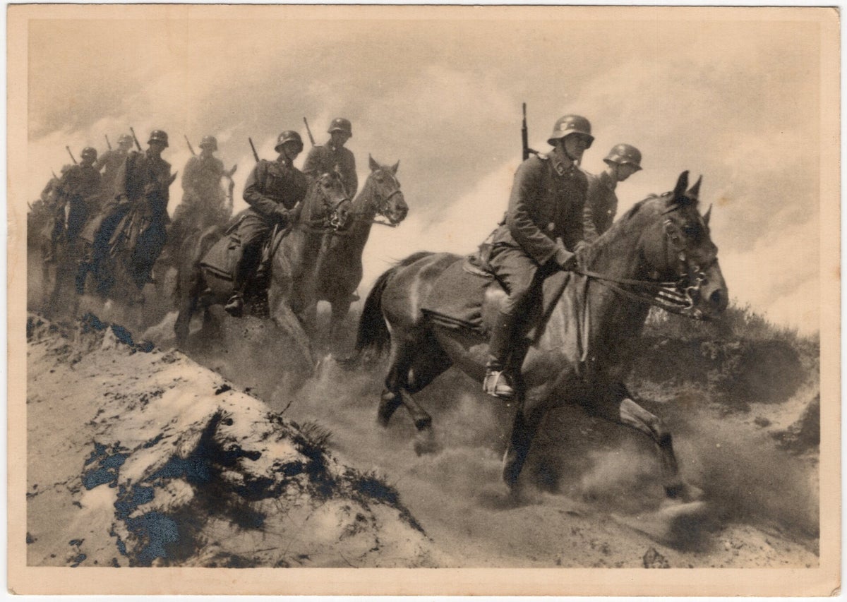 Original WW2 Flemish Waffen SS Postcard - ''Meldt U tot de Waffen-SS ...