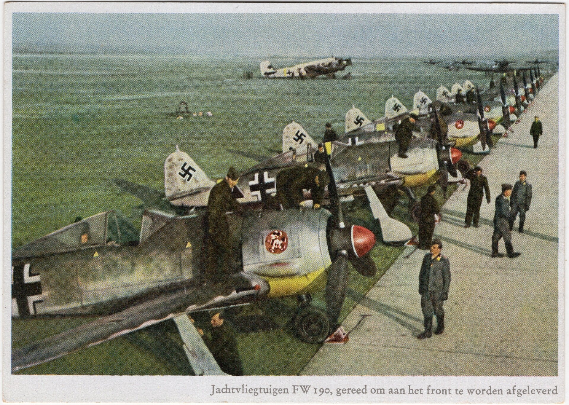 Original WW2 German Postcard - Jachtvliegtuigen FW 190, C. Berger