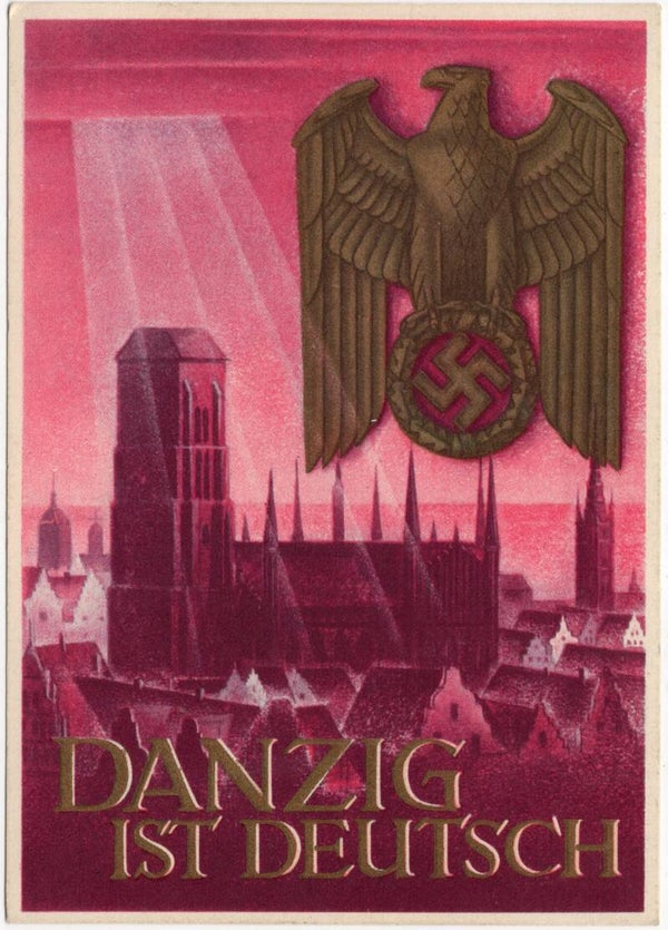 Original WW2 German Postcard - Danzig Ist Deutsch