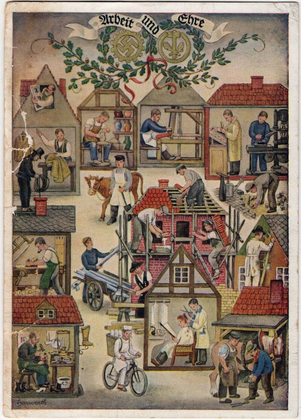 Original WW2 German Postcard - Reichshandwerkertag (1936)