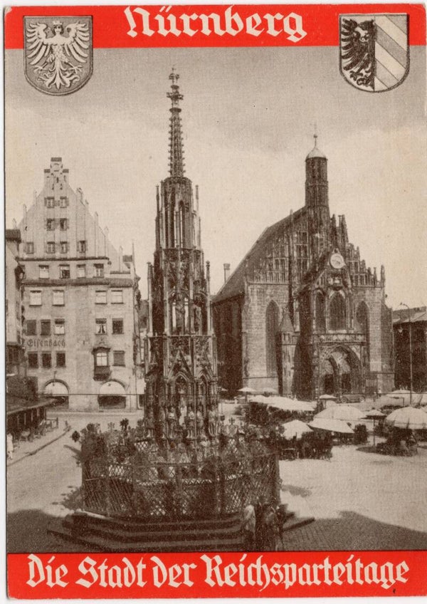 Original WW2 German Postcard - Nürnberg Die Stadt der Reichsparteitage (1934)