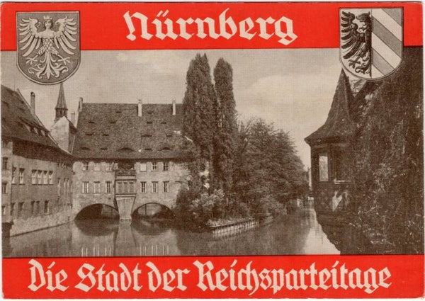 Original WW2 German Postcard - Nürnberg Die Stadt der Reichsparteitage