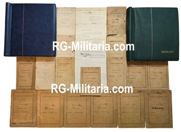 Original WW2 Dutch LVA Document Set - Legacy of LVA pilot Willem Warnaar (1911 - 1957)