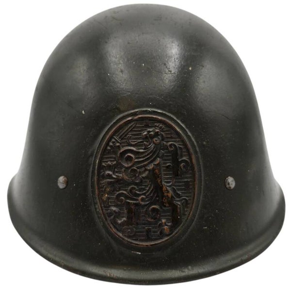 Original WW2 Dutch Helmet - M27 '31BE', SRI223 with plate (1932)