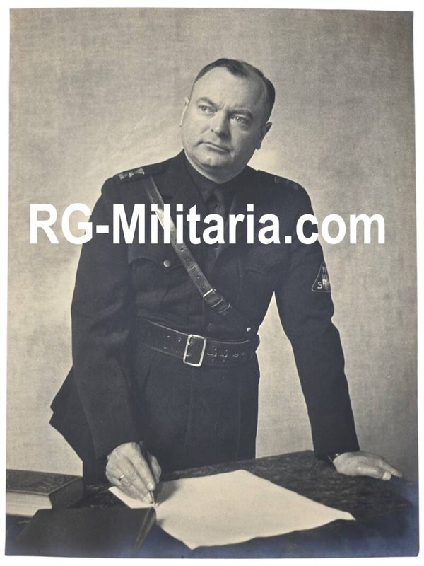 Original WW2 Dutch Collaboration NSB Photo - Portrait of Anton Mussert