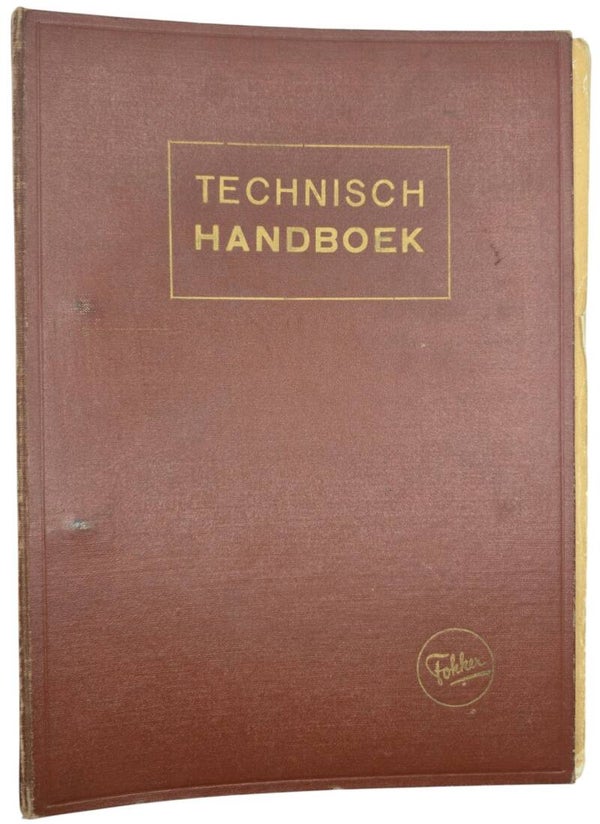 Original WW2 Dutch Book - Technisch Handboek Fokker F25 Promotor, manual (1948)