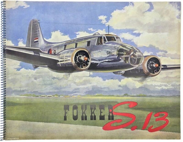 Original WW2 Dutch Brochure - Promotional brochure Fokker S.13 (1950)
