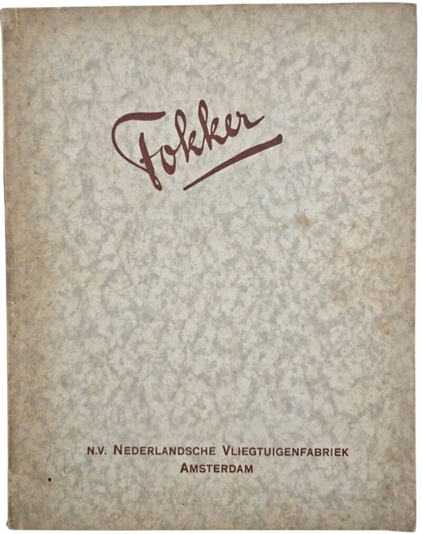 Original WW2 Dutch Book - Tien Jaar Nederlandsche Vliegtuigenfabriek Fokker (1929)