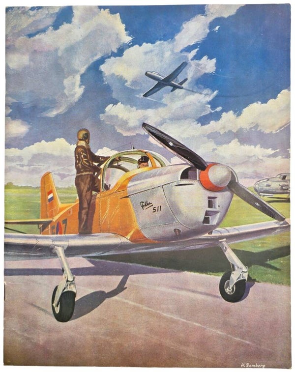Original WW2 Dutch Brochure - Sales Brochure Fokker S.11 Instructor (1949)