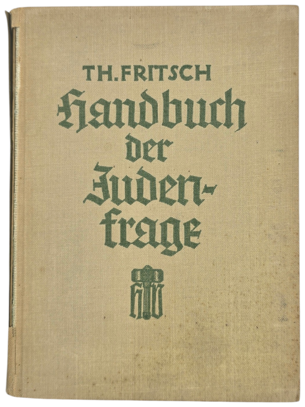 Original WW2 German Antisemitic Book - Handbuch der Judenfrage, T. H. Fritsch (1939)