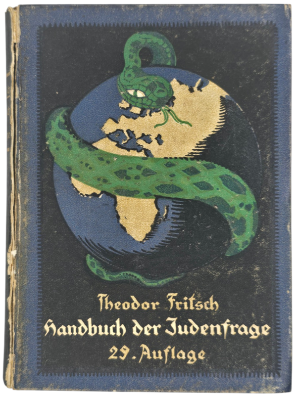 Original WW1 German Antisemitic Book - Handbuch der Judenfrage, Theodor Fritsch (1923)