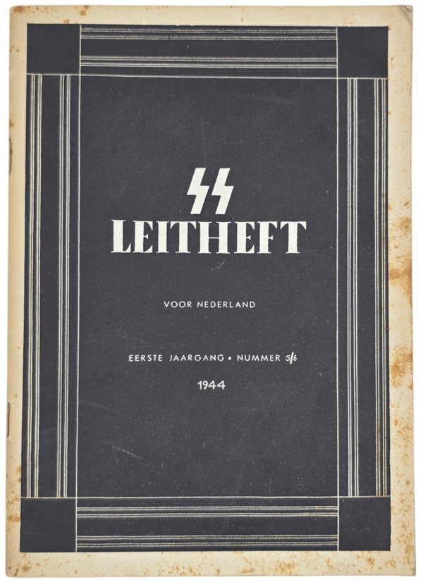 Original WW2 Dutch Waffen SS Brochure - SS Leitheft voor Nederland 1st year No. 5/6 (1944)
