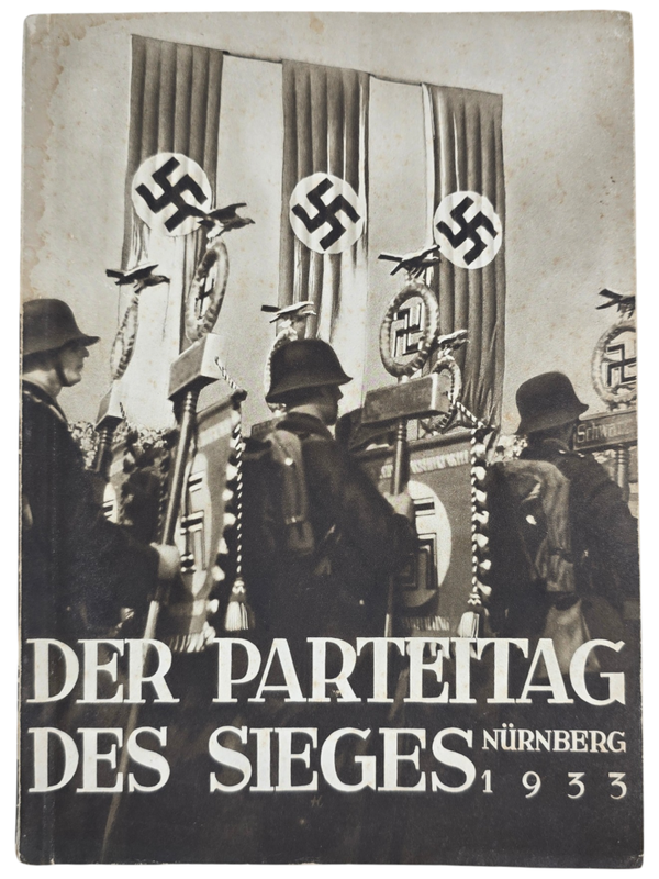 Original WW2 German NSDAP Book - Der Parteitag des Sieges, 100 Bild-Dokumente vom Reichsparteitag zu Nürnberg, Heinrich Hoffmann (1933)