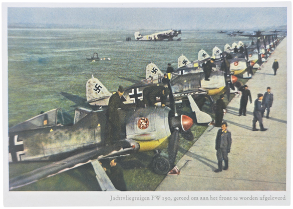 Original WW2 German Postcard - Jachtvliegtuigen FW 190, C. Berger