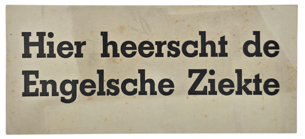 Original WW2 Dutch Collaboration NSB Document - ''Hier heerscht de Engelsche Ziekte'' (1941)