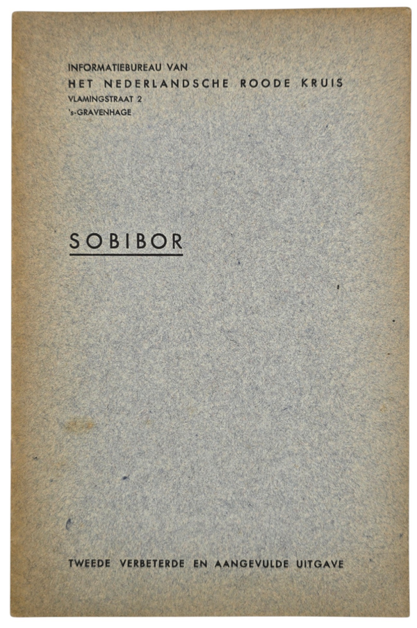 Original WW2 Dutch Brochure - Het Nederlandsche Roode Kruis, Sobibor, concentration camp report (1947)