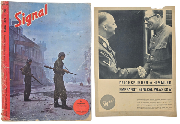 Original WW2 German Magazine - Signal No. 16, German language + add-on Himmler (1944)