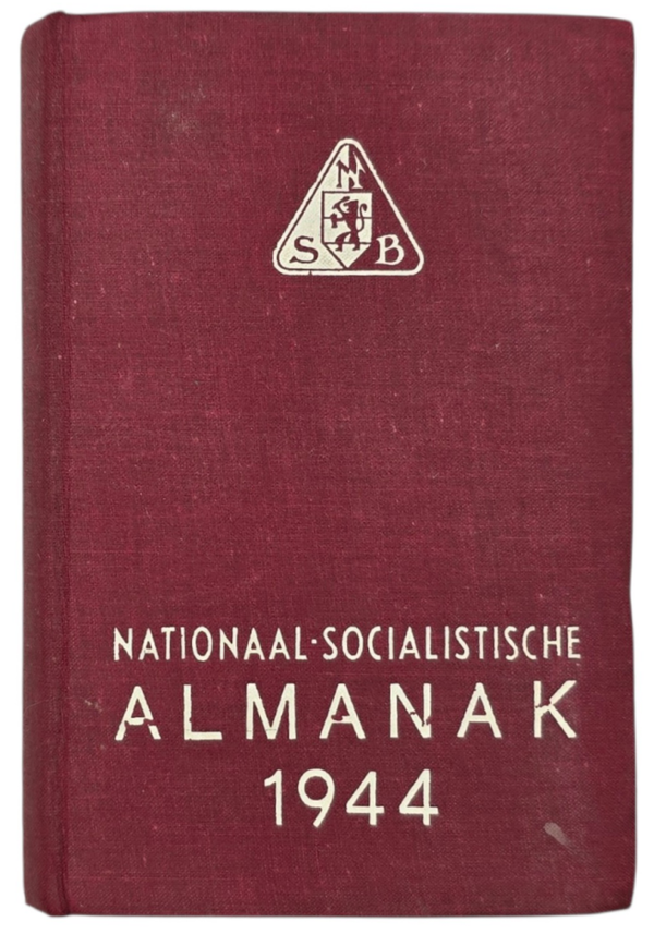 Original WW2 Dutch Collaboration NSB Book - Nationaalsocialistische Almanak, Rotterdam (1944)
