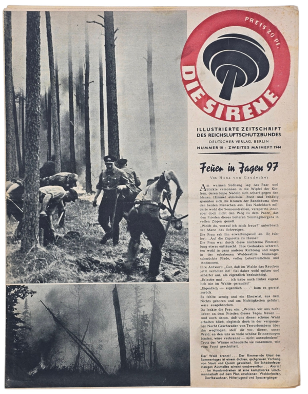 Original WW2 German RLB Magazine - Die Sirene, Nr. 10 (1944)