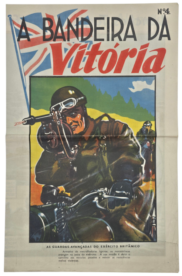 Original WW2 British Leaflet - A Bandeira da Vitoria No. 4, Portugal (1942)