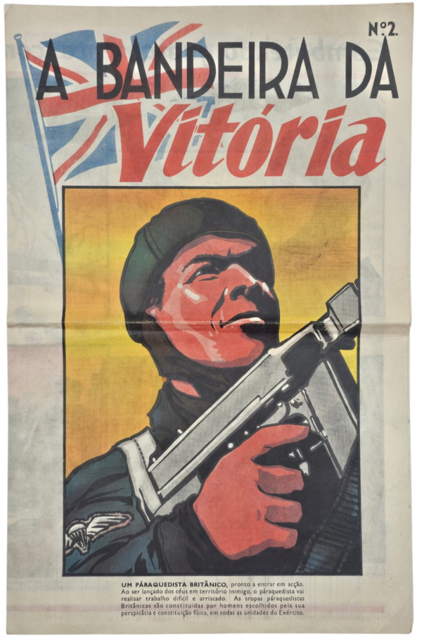Original WW2 British Leaflet - A Bandeira da Vitoria No. 2, Portugal (1942)