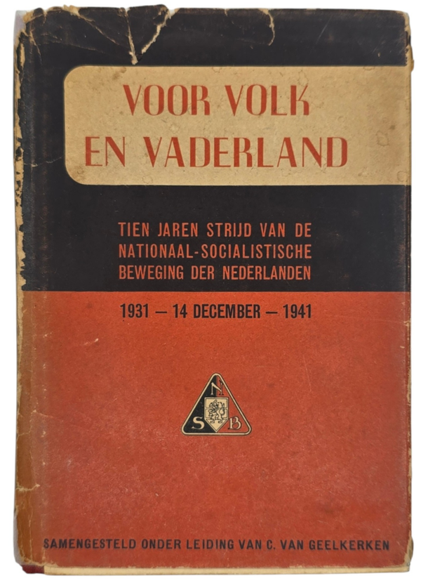 Original WW2 Dutch NSB Collaboration book - Voor Volk en Vaderland, 2nd Edition (1943)