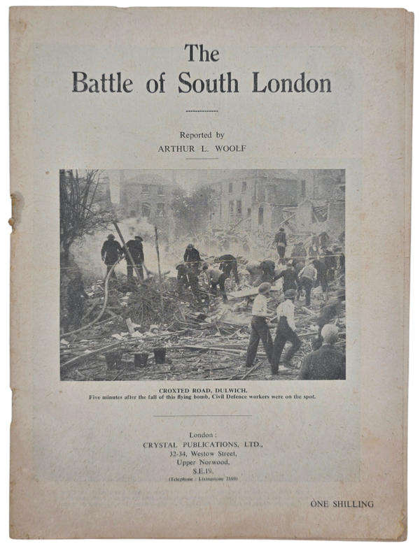 Original WW2 British Brochure - The Battle of South London, V1 & V2, Arthur L. Woolf (1946)