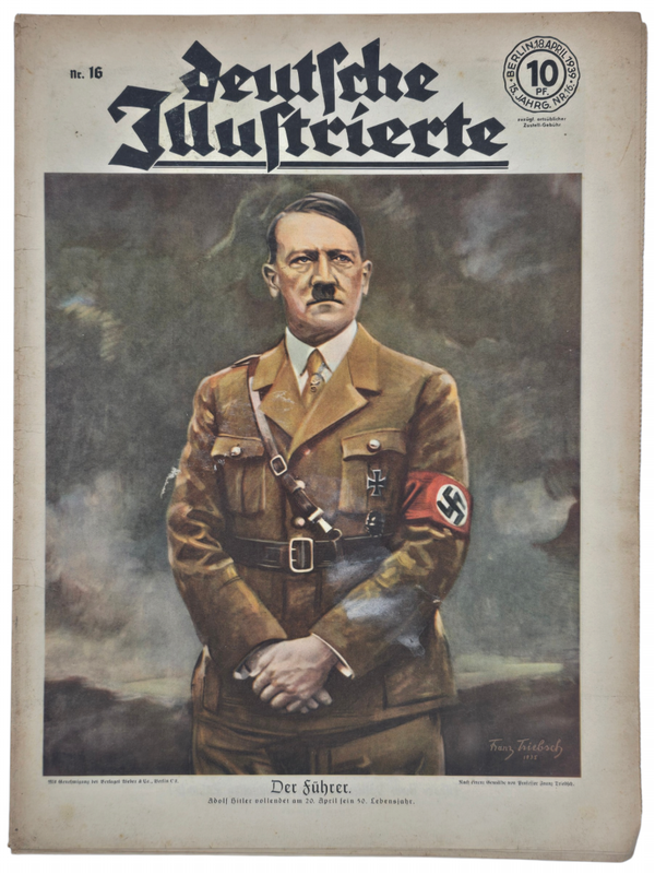 Original WW2 German Magazine - Deutsche Illustrierte No 16, Adolf Hitler birthday (1939)