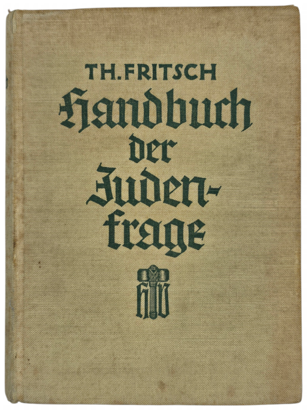 Original WW2 German Antisemitic Book - Handbuch der Judenfrage, T. H. Fritsch (1939)