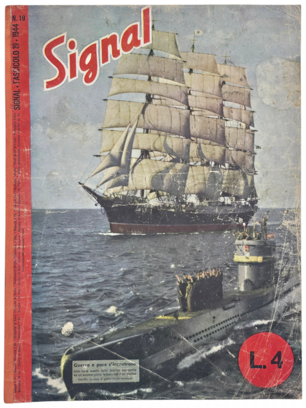 Original WW2 German Magazine - Signal No. 19, Italian language, Arnhem, Market Garden (1944)
