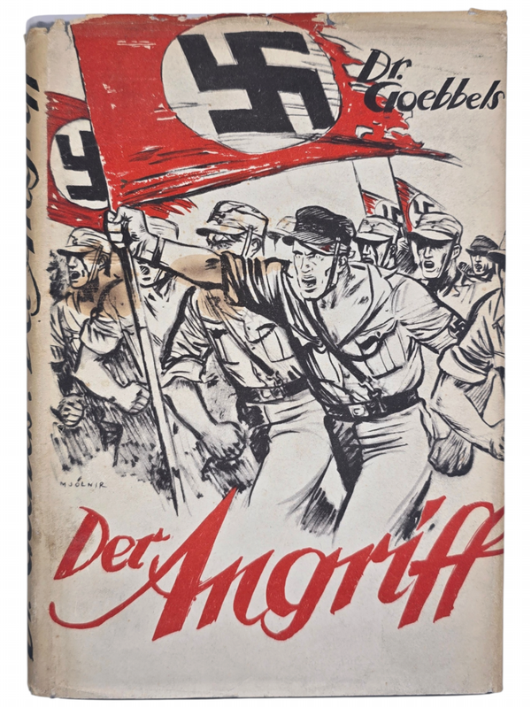 Original WW2 German Book - Der Angriff, Aufsätze aus der Kampfzeit, Joseph Goebbels (1940)