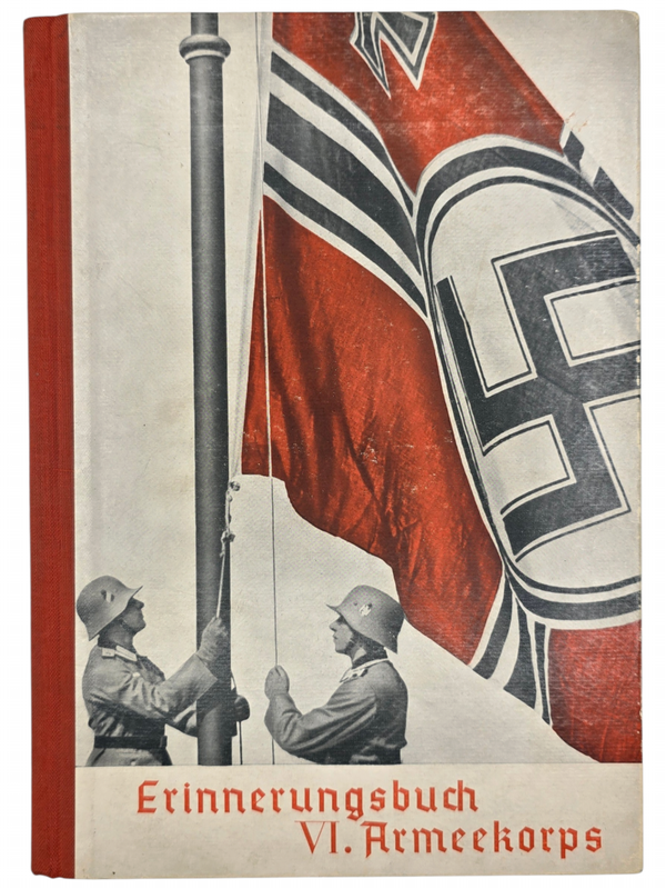 Original WW2 German Book - Erinnerungsbuch VI. Armeekorps, Duisburg, Köln, Heeresdienststelle 9 (1938)