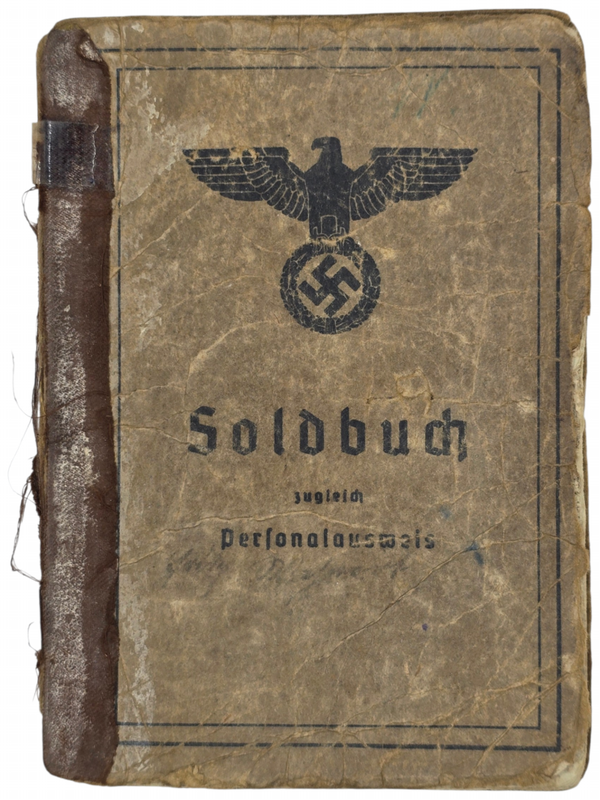 Original WW2 German Document - Soldbuch Heimat Kraftfahrpark Dresden (1941 1944)