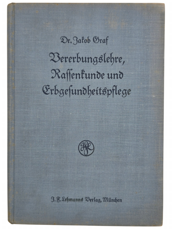 Original WW2 German Book - Vererbungslehre, Rassenkunde und Erbgesundheitspflege, Dr. Jakob Graf (1934)