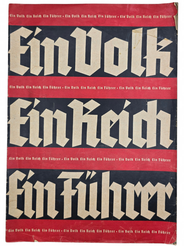 Original WW2 German Brochure - Ein Volk Ein Reich Ein Führer (1938)