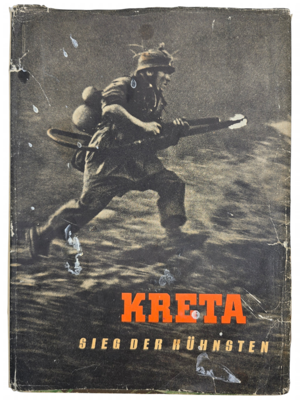 Original WW2 German Book - Kreta Sieg der Kühnsten, vom heldenkampf der Fallschirmjäger, Student (1942)