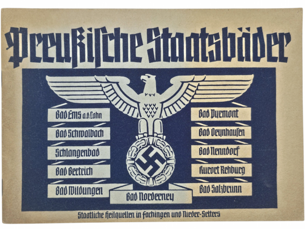 Original WW2 German Brochure - Preussische Staatsbäder (1938)