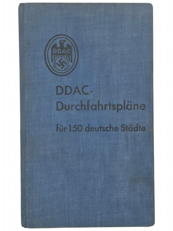 Original WW2 German Book - DDAC Durchfahrtspläne für 150 deutsche städte, route map