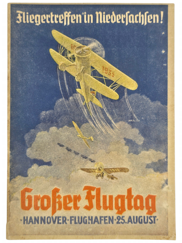 Original WW2 German Brochure - Fliegertreffen in Niedersachsen, Grosser Flugtag Hannover Flughafen (1935)