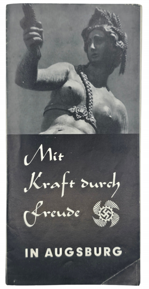 Original WW2 German DAF Document - Mit Kraft durch Freude in Augsburg