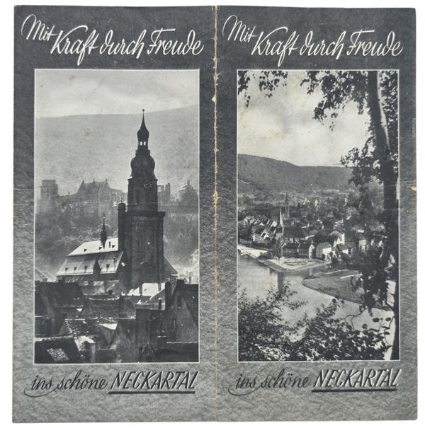 Original WW2 German DAF Document - Mit Kraft durch Freude in schöne Neckartal