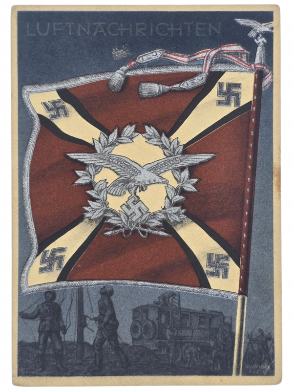 Original WW2 German Postcard - Luftnachtrichten, Gottfried Klein
