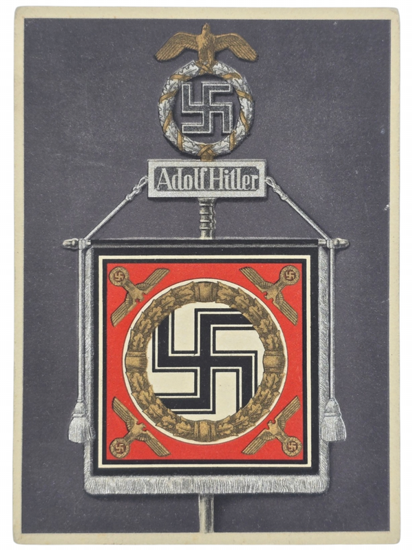 Original WW2 German Postcard - NSDAP Standarte Adolf Hitler, Gottfried Klein