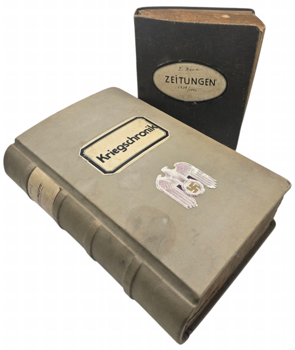 Original WW2 German Book - Scrapbook Völkischer Beobachter, Der Stürmer and more, Bremen (1939 1945)